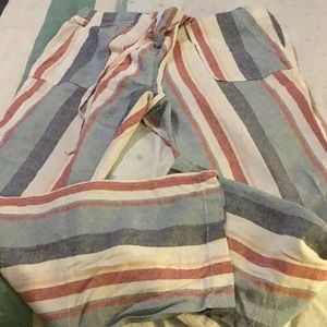 Like new straight pants- linen look